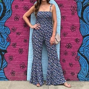 Pink lily jumpsuit